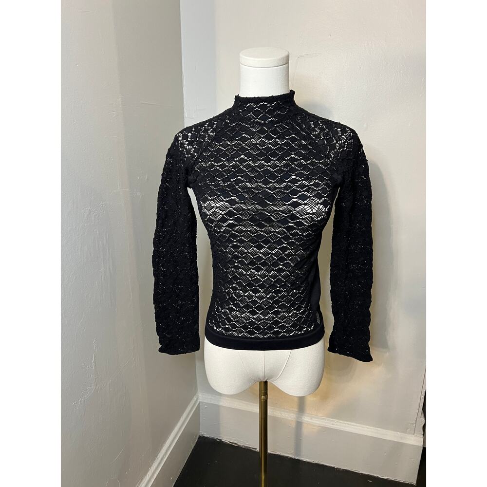 Free People Movement Stretchy Lace Top Size Small (B160309)